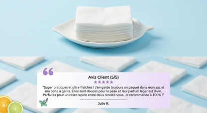 Lingettes pré-patch